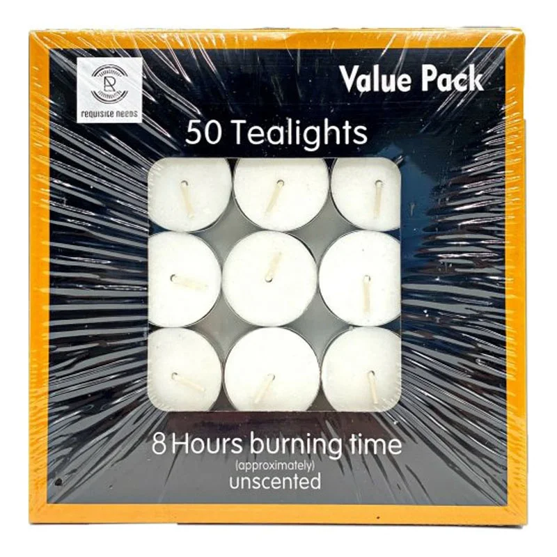 100 pcs tea light candle unscented tealight candle