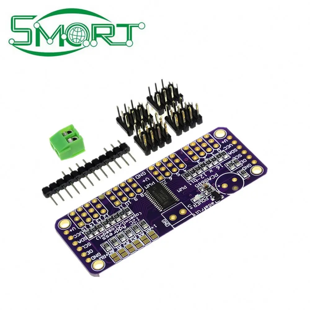MCU PCA9685 16 channel 12 bit Fm+I2C bus PWM controller servo control module