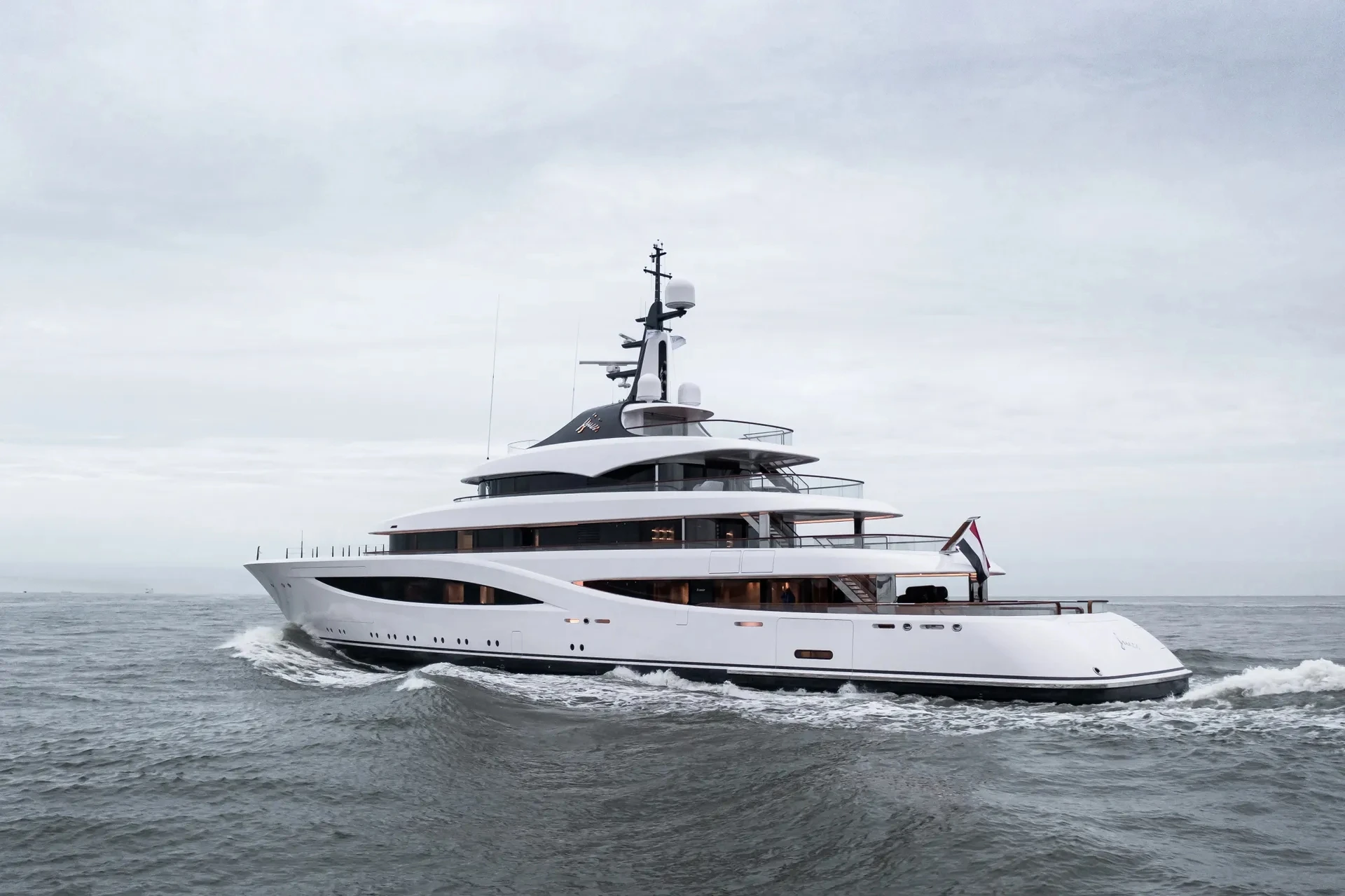 JNCN New Design  Boat 233ft  Custom Luxury Yachts Classic Fiberglass Speed Super  yacht