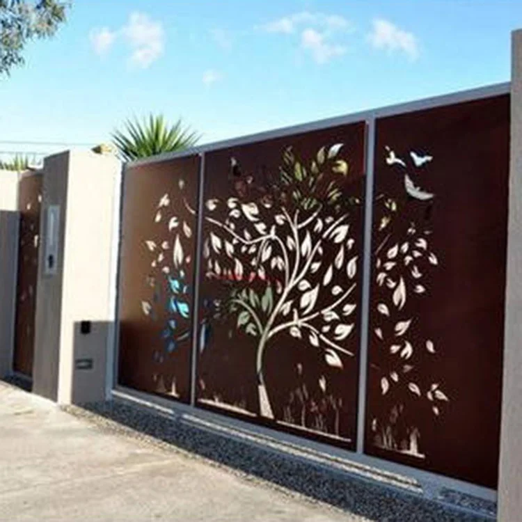 Aluminum carved Perforated Metal Screen Room Divider Laser Cut Metal Screen Decorative Perforated Metal Screen