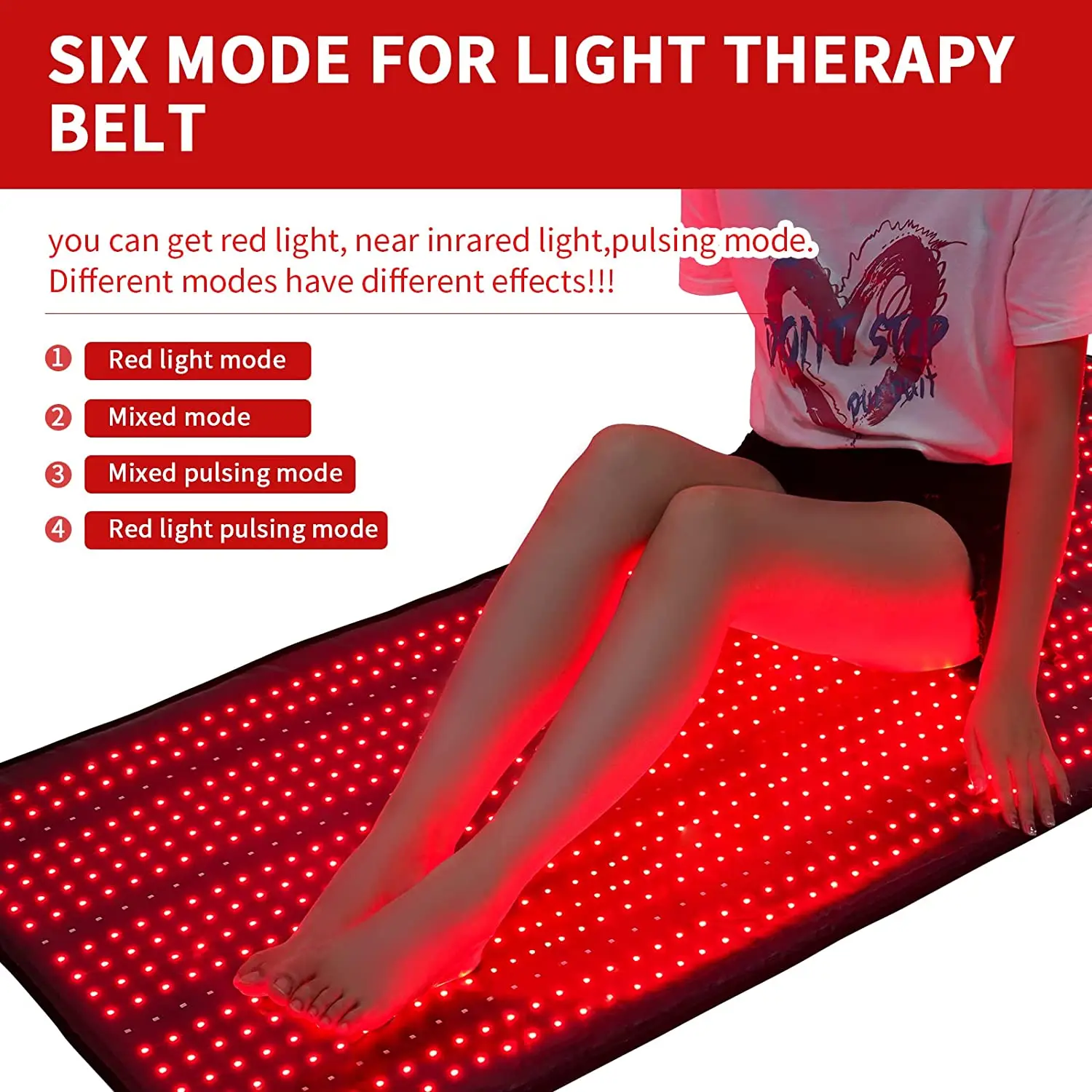 Customize Large Full Body 660nm 850nm Pain Relief Red Light Therapy Mat