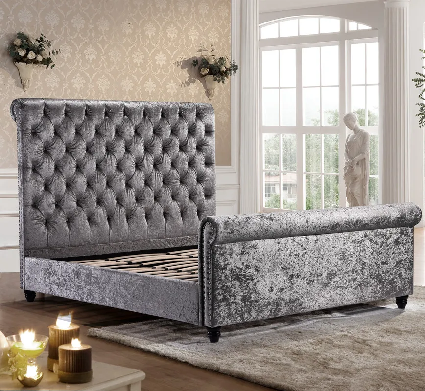 Экономия пространства, металлическая рамка для деревянной кровати, новейшие деревянные двухспальные кровати