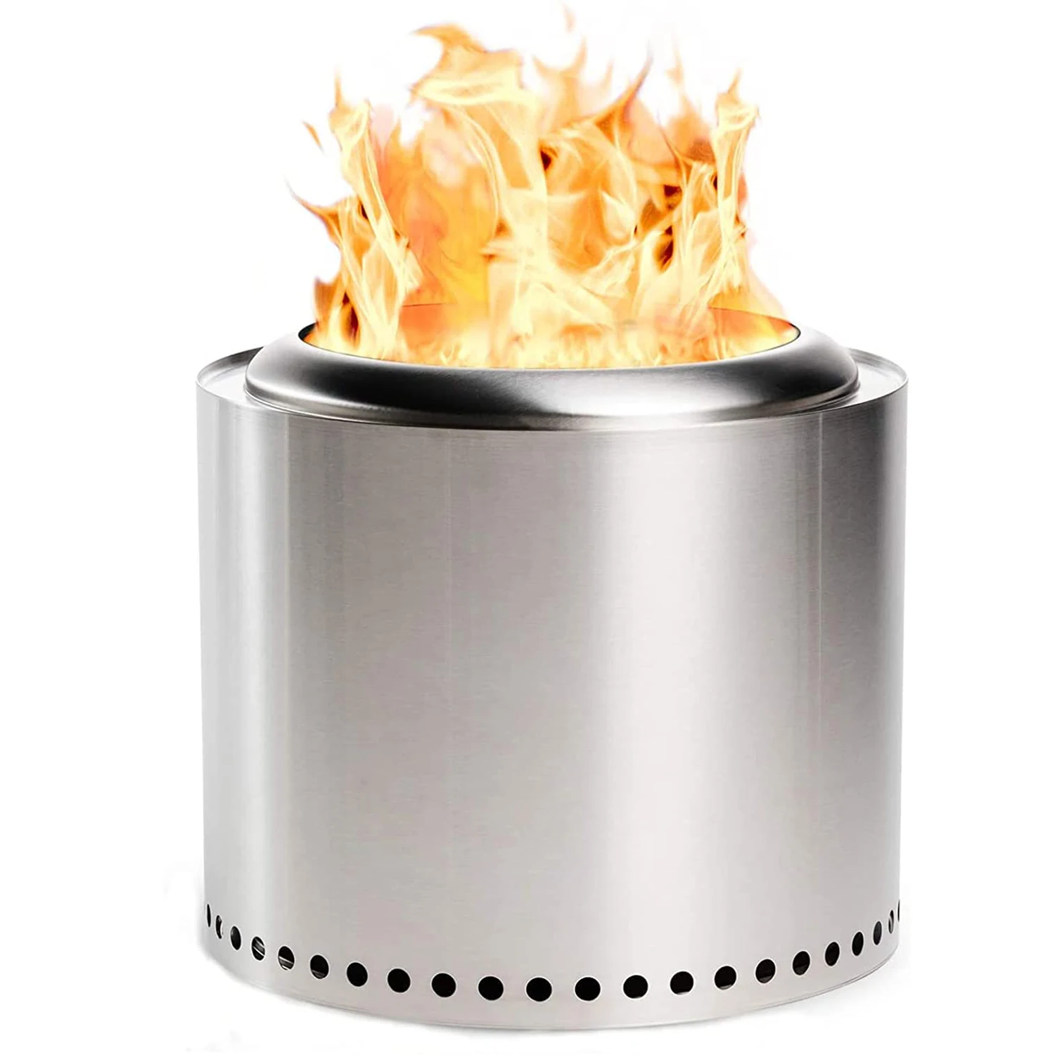 Portable Outdoor Stainless Steel Firepot  Low Smoke Great fireplaces Outside Fire Pits for Wood Burning