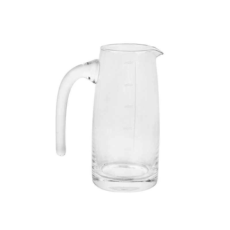 Glass Water Pitcher with Spout 51 Oz Elegant Serving Carafe for Water, Juice, Sangria, Lemonade, and Cocktails Beverage Pitcher