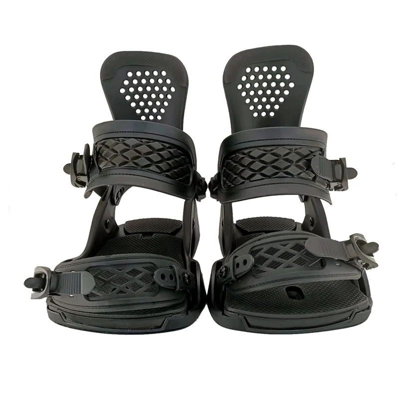 Ski bindings simple snowboard bindings OEM processing snow boot bindings flat flower engraved slip men and women