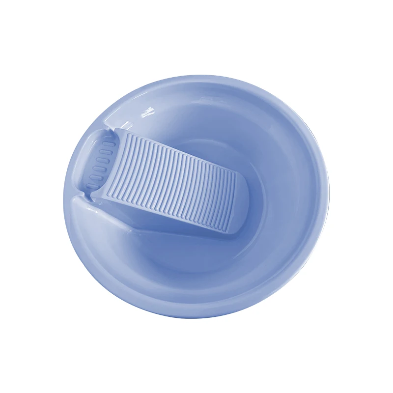 Hanser PD-103 Plastic Washboard Household Washtub Bathroom Sink Basin Plastic Washing Basin With Wash Board  For Washing Clothes