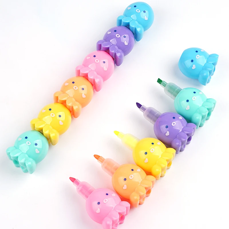 FEMA  lovely Octopus stylus highlighter pen  100PCS