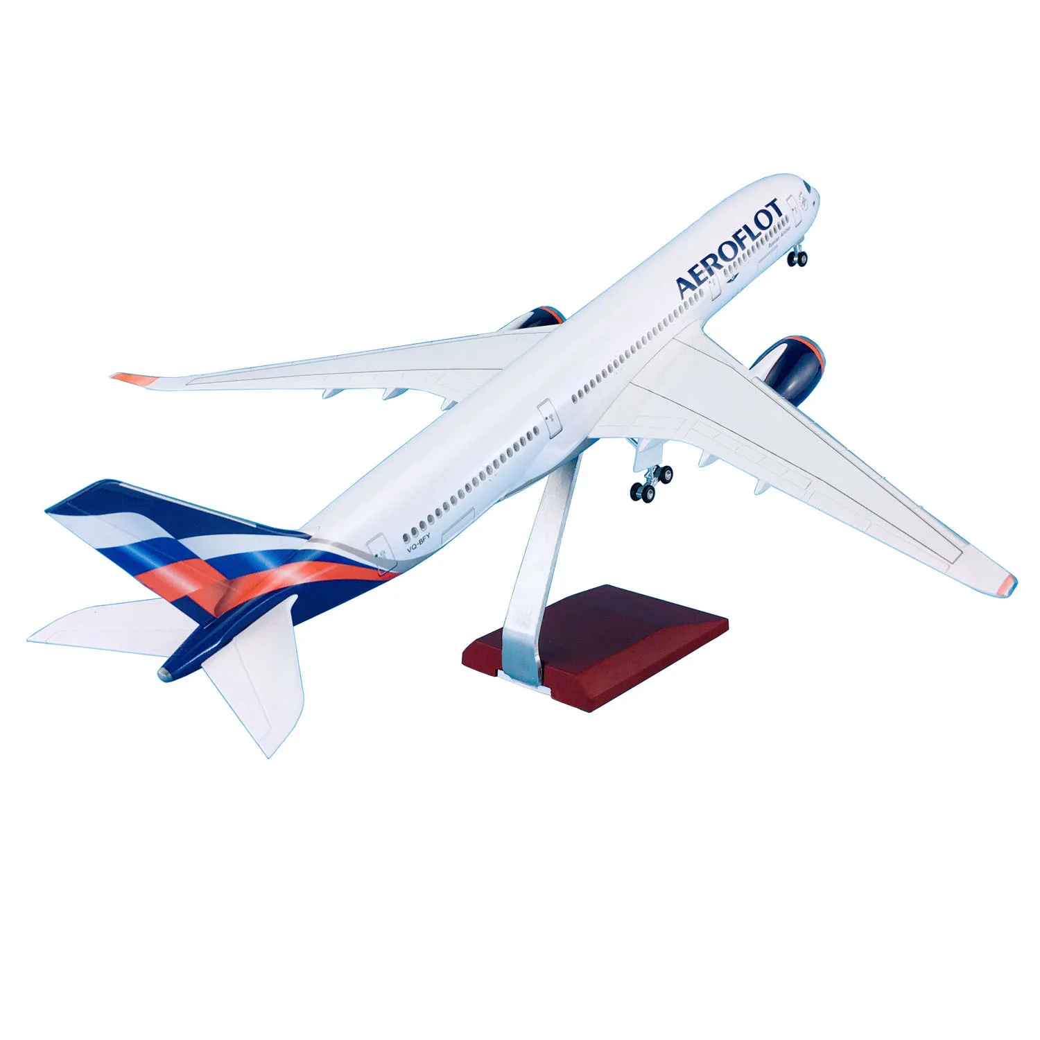 47cm AEROFLOT AIRLINES Airbus A350-900 Plane ABS Airplane Model with Landing Gears