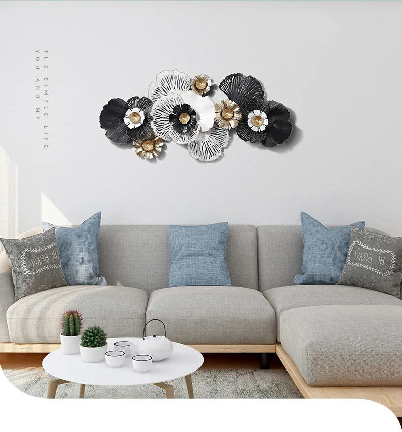 Art flower Metal Decoration Wall Hanging Art Metal Decoration