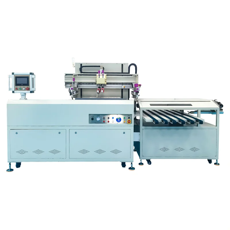 flat screen printing machine for pizza box pvc sheet machine dimpression srigraphie a plat automatique