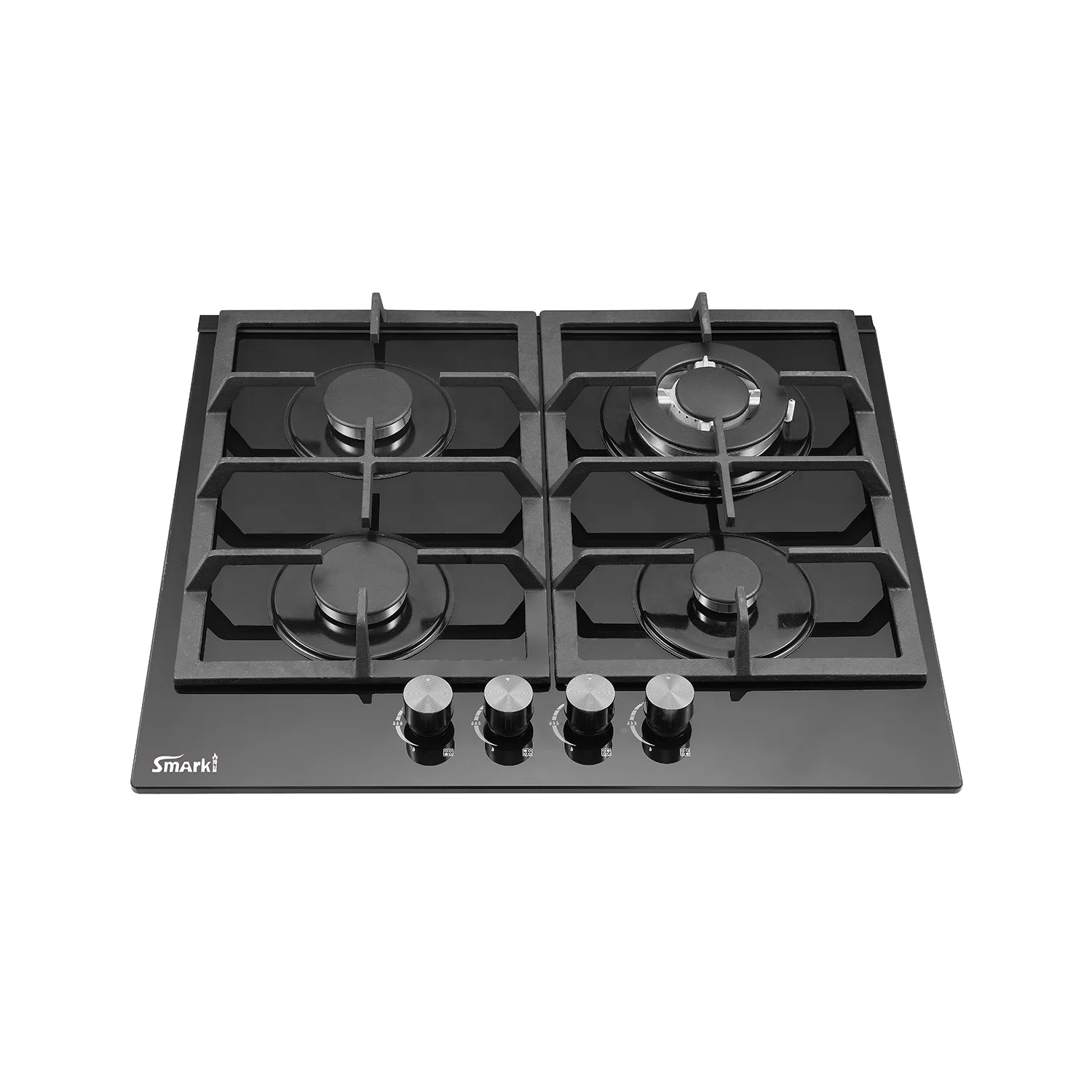 New design Temper Glass Gas Cooktop Cast Iron pan support grill Gas Stove built in Gas Hob SG45912