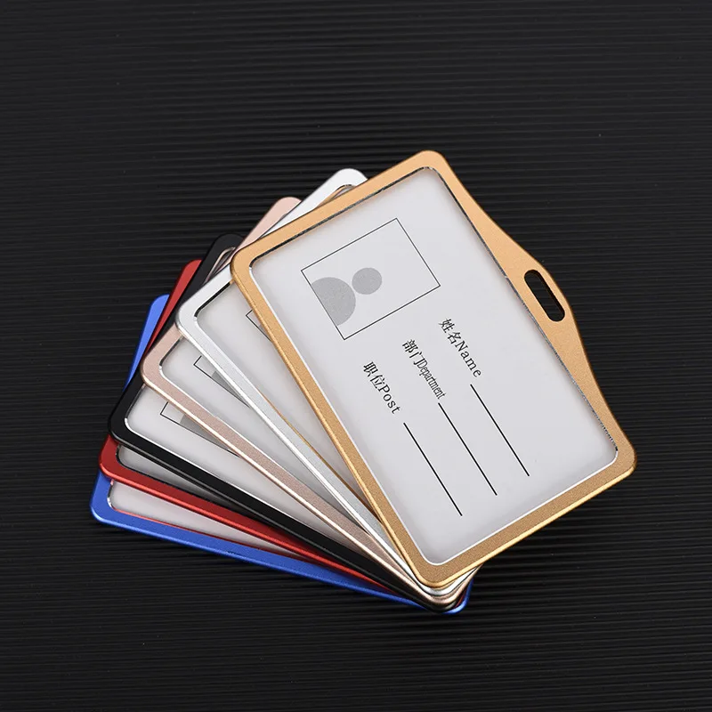 Lanyard Card Holder Certificate Name ID Card Badge Holder With Lanyard With ID Card Holder Metal Aluminum Alloy Top Selling