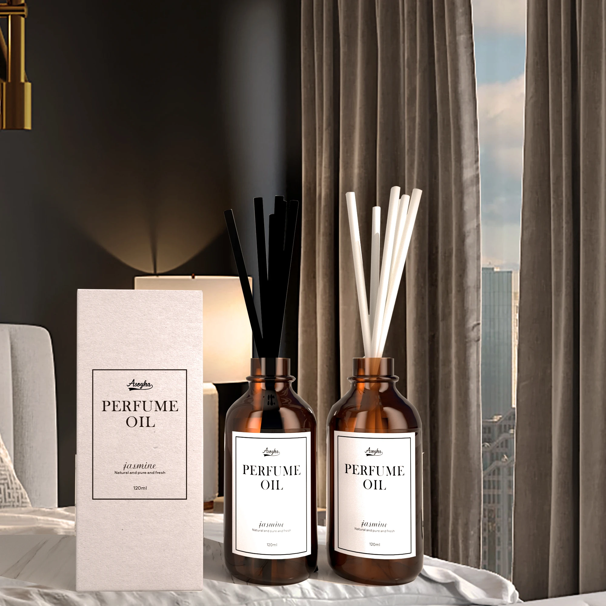 Soyha Home Decoration Customize Private Label Modern Home Reed Diffuser Air Freshener