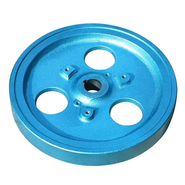 Diesel engine starter, single cylinder water-cooled hand cranked diesel engine flywheel