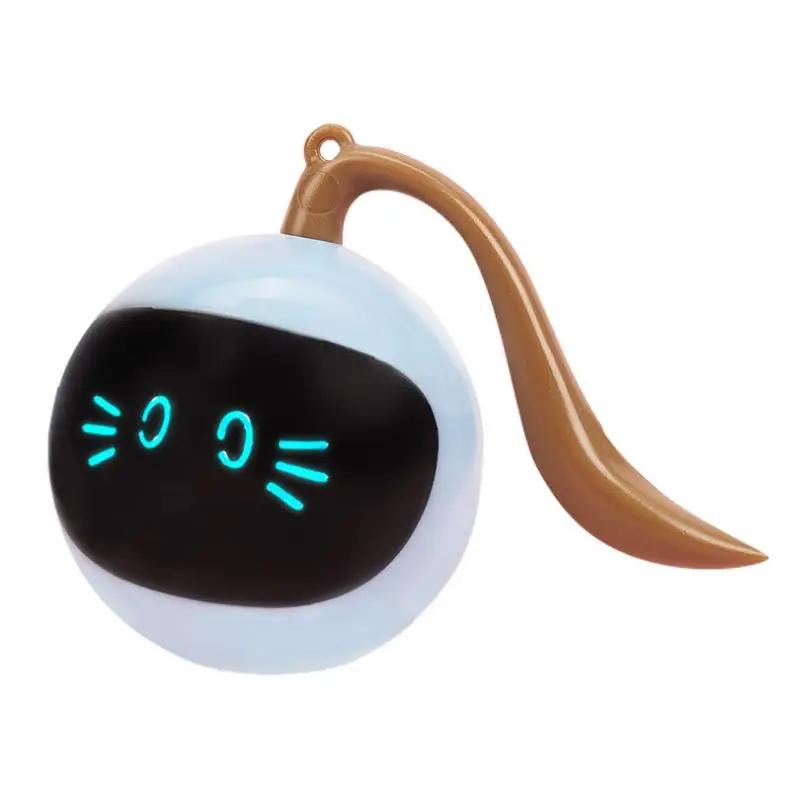 Toy Fahion USB Electric Magic Roll Ball For Dog Smart Toy Automatic Rotating Toy Rolling Led Flash Ball Ball Sounding Pet