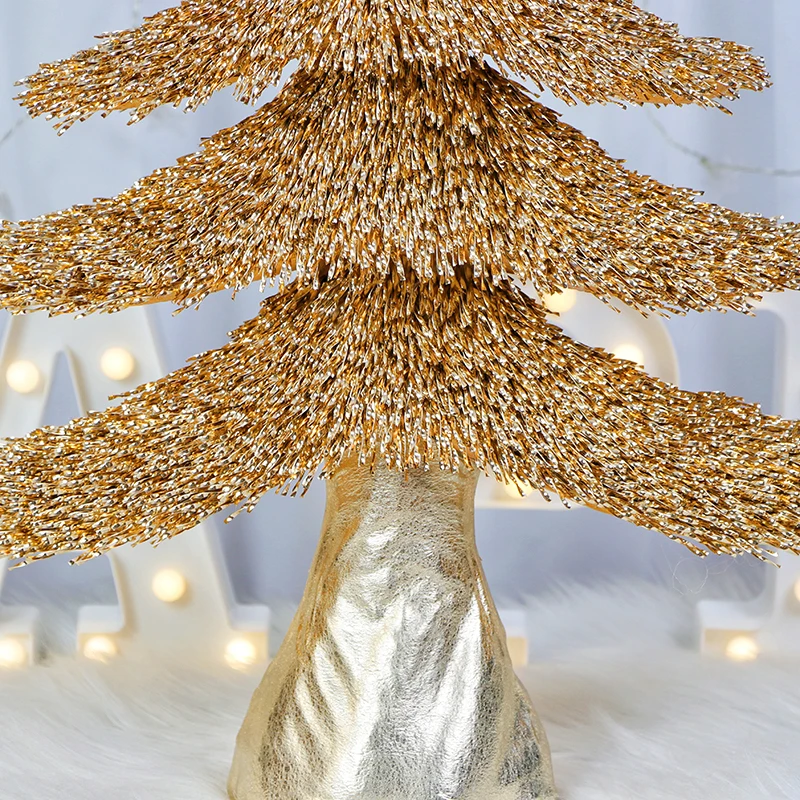 New Product Mini luxury Tree shape Christmas Decor Tabletop Ornaments  wedding party decoration