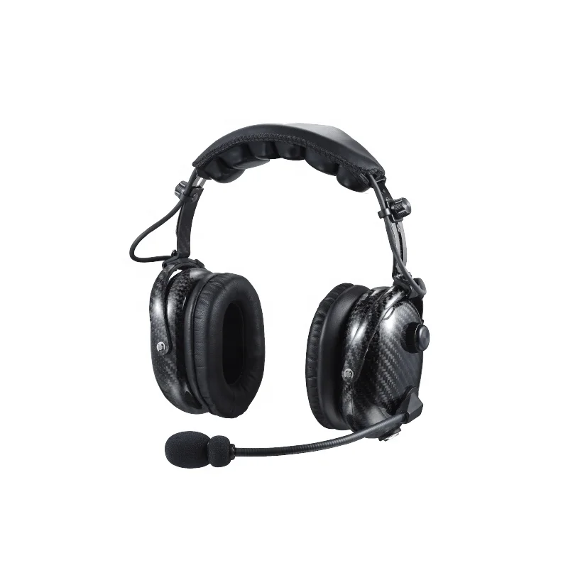 Raytalk Carbon Fiber Aviation Headset / Headphone with Active noise canceling for flight  training student