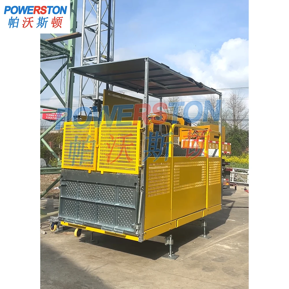 Material Hoist POWERSTON Vertical Lifting Construction Elevator Passenger Material Hoist