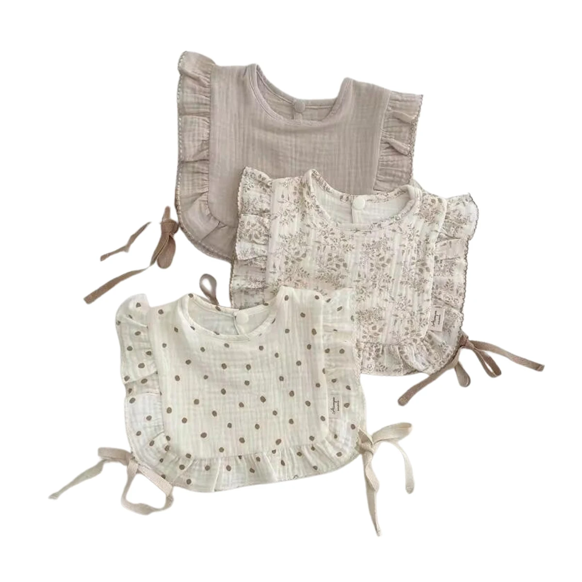 Snap Muslin Cotton Baby Drooling Bibs Baby Teething and Drooling Bib Absorbent Baby Bandana Bibs for Unisex Boys Girls