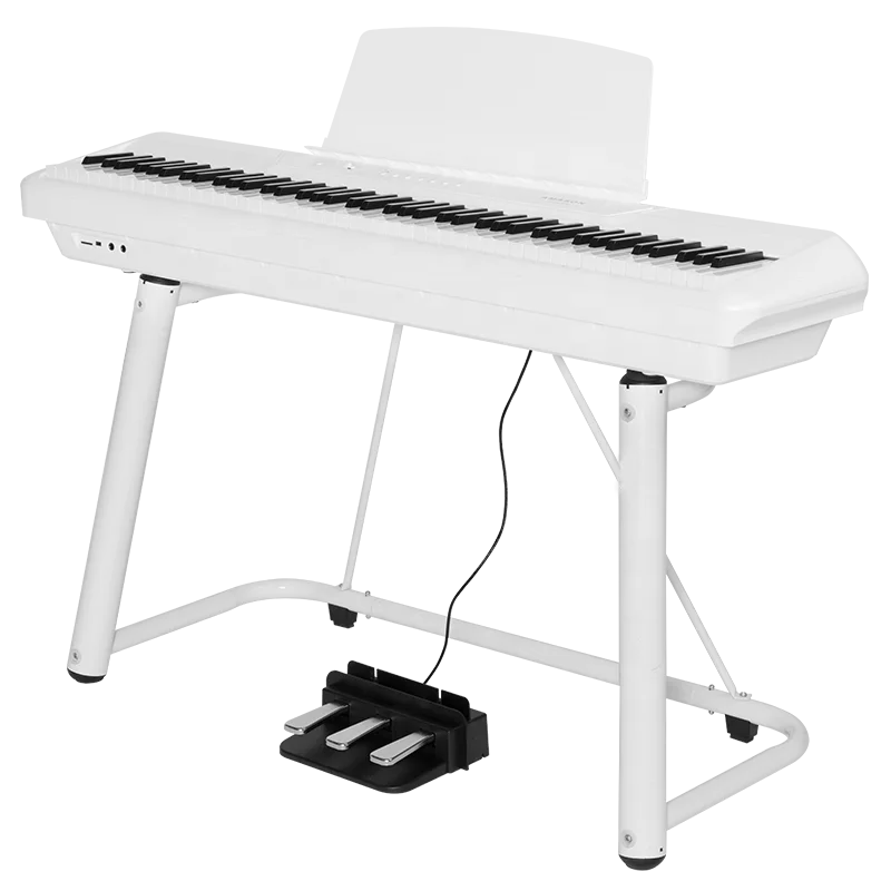 Flykeys Digital Electronic Piano 88 Keys Portable stage keyboard musical instruments upright piano FP6 with Iron stand