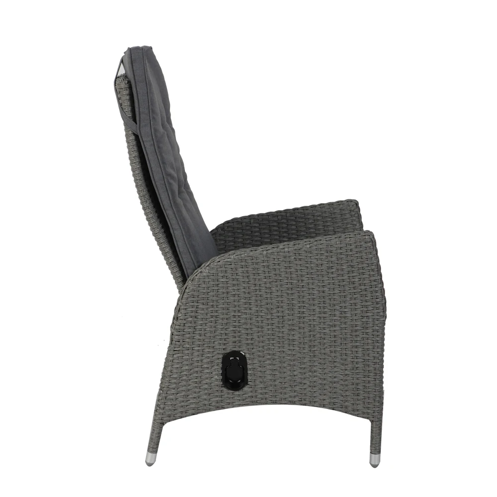 Durable Garden Set Rattan Back Chair Outdoor Chair Rattan Patio Leisure Outdoor Furniture