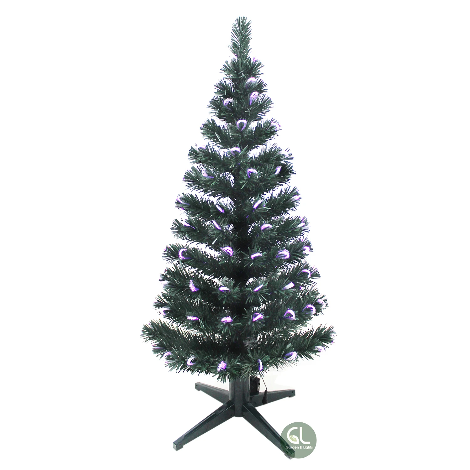 Wholesales led christmas decor green fiber optic christmas tree