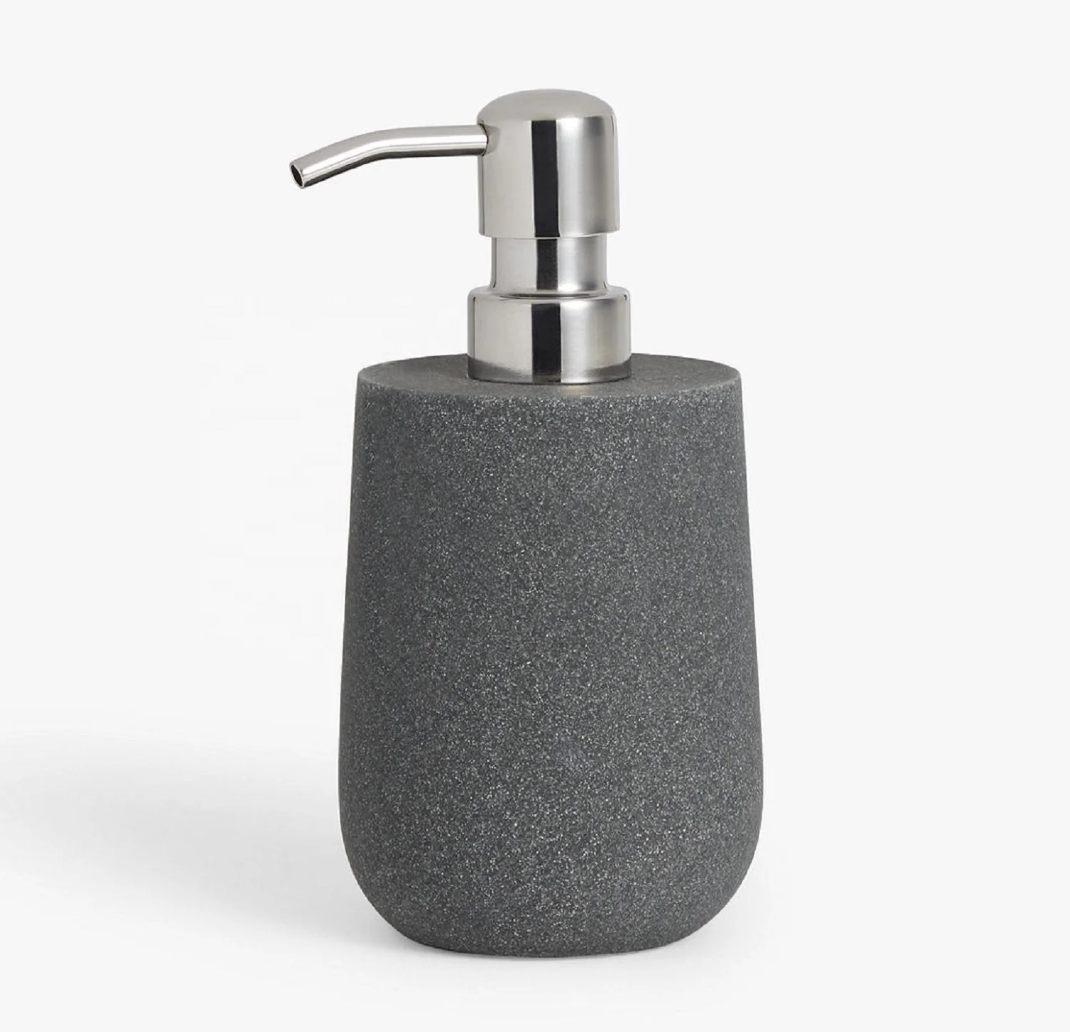 Wholesale Modern Resin Bathroom Accessories Set Sandstone Collection in Grey for Home Soap Usage Made of Polyresin Material