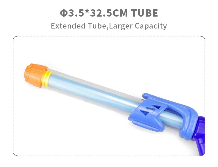 2024 Fashion Outdoor Toy Gun Single-handle Water cannon 3.5*32.5CM 24 pieces/box (range: 10 meters, 2 colors mixed)