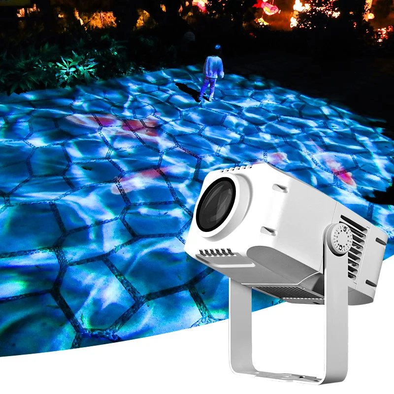 Waterproof outdoor 100W water wave ripple effect stage light LED disco light projector water wave projector