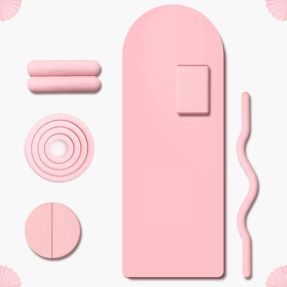 Wholesale Hand Weights Silicone Dumbbell Ring Wrist Ankle Weights Long Barbell Yoga Mat Pilates Kit Freight Weights Dumbbells