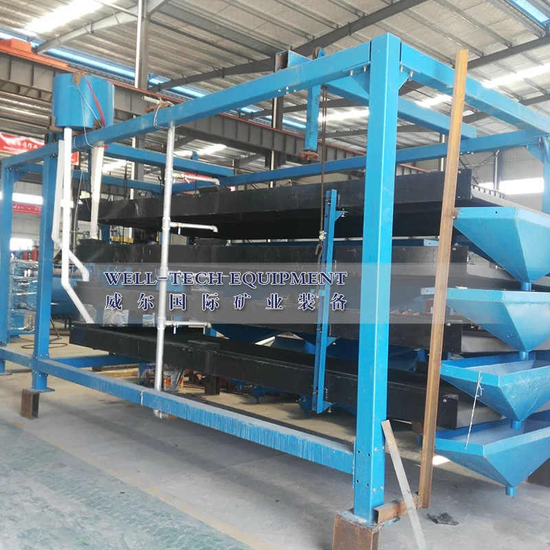 Мульти гравитационный сепаратор оловянной руды мульти встряхивальный стол