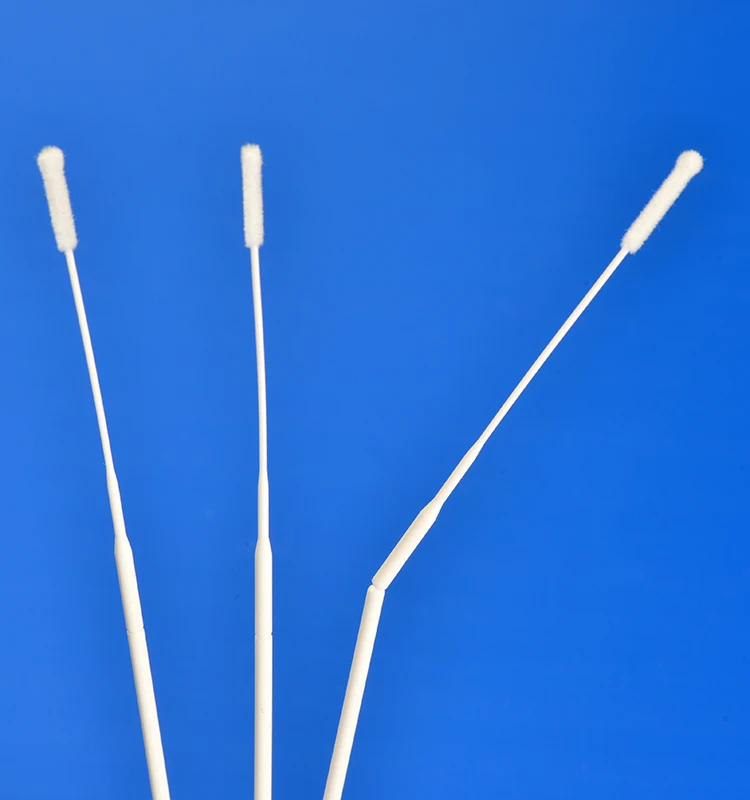 15cm Disposable Medical Sterile Nasal Sampling Collection Nylon Flocking Swab