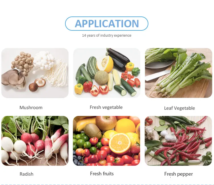 
Sweet corn/spinach/okra/kiwi/lemon full automatic reciprocating pillow packing machine 