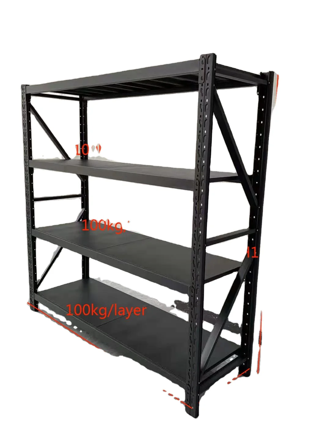 Medium Duty Shelf for Warehouse Storage metal shelving  holders Garage metal powered shelves