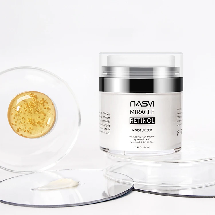 High Quality Face Cream 50ml Retinol Moisturizer Face Care Cream Hyaluronic Acid Anti Aging Remove Wrinkle Vitamin E Facial Crea