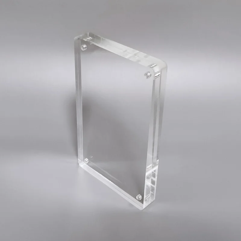 Прозрачная акриловая рамка держатель стоящий Магнитный прозрачный Perspex фоторамка