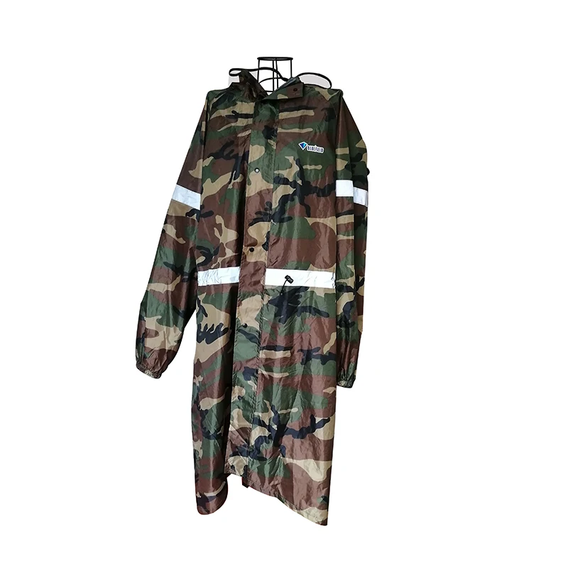 Новый дизайн высокое качество под заказ полиэстер камуфляж усовершенствованный дождевик водонепроницаемый рюкзак дождевик куртки дождевик для взрослых