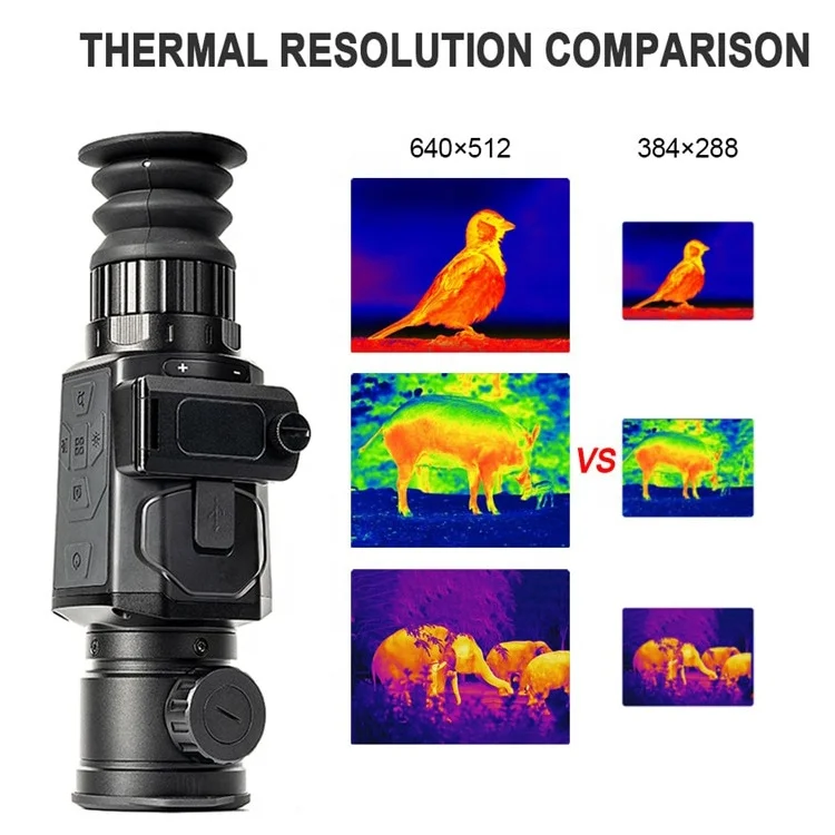 640 resolution Long Range Scope Thermal Imager Hunting Rangefinder Thermal Sight With Gps
