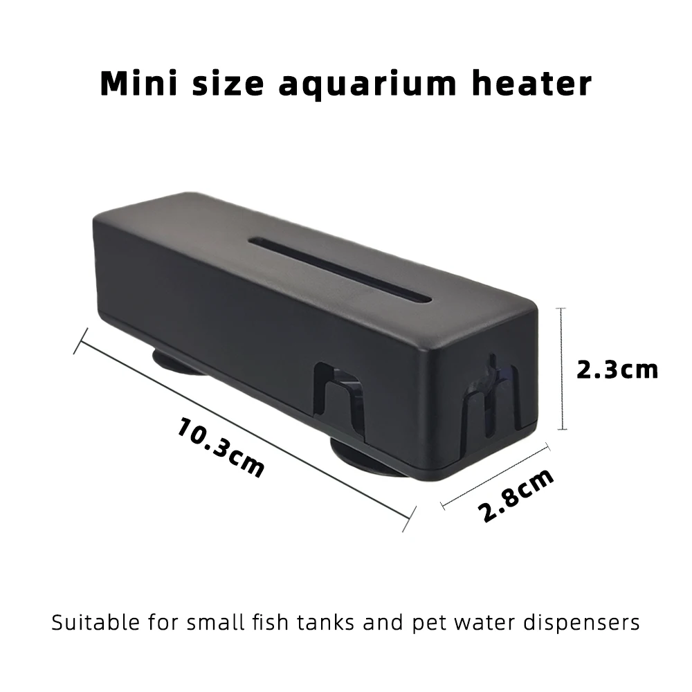 CHIYE Mini Aquarium Heater 25/50/100W Anti-collision Sheath Electric Wire Control Water Heater for Fish Tank