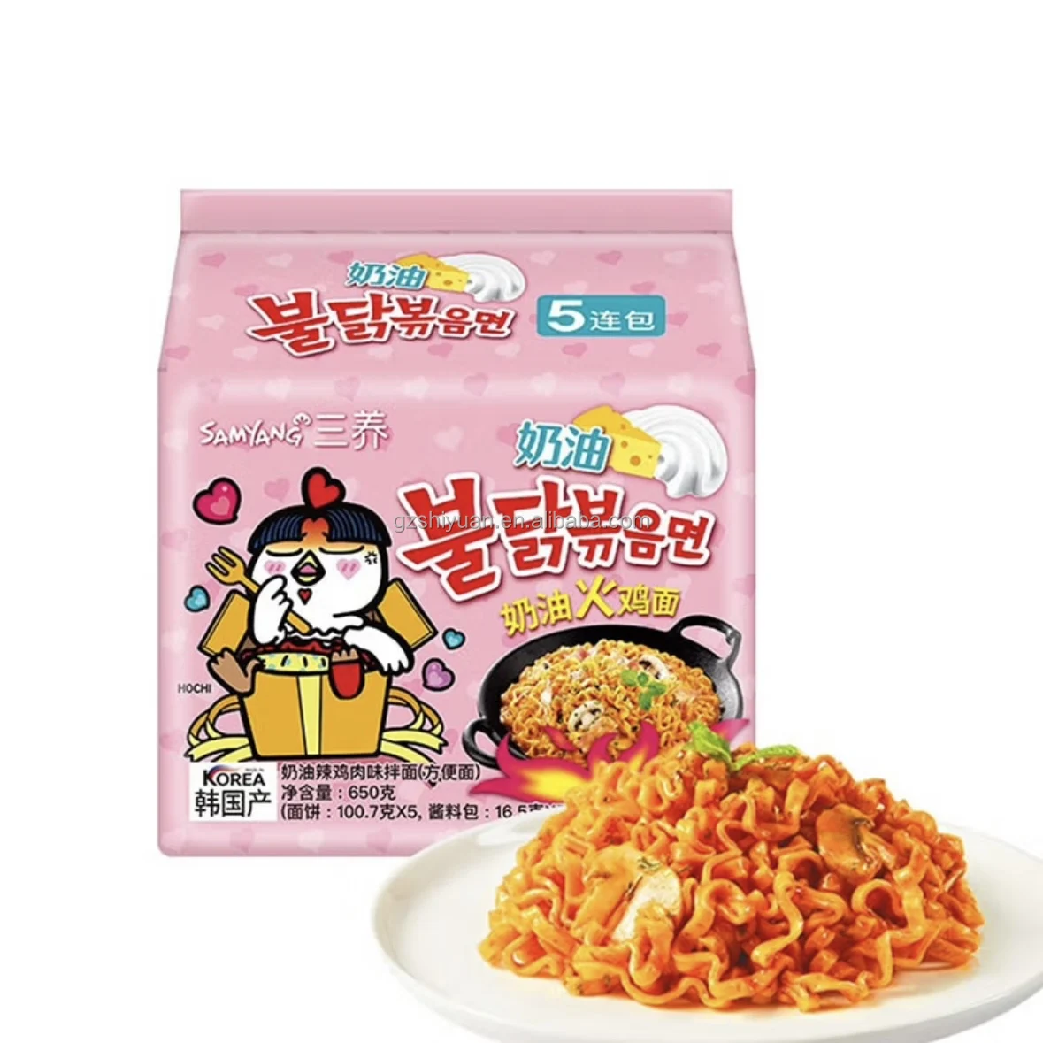 Samyangg Buldak Hot Chicken Flavour Ramen wholesale Korean Instant Noodle Hot Chicken Spicy Flavor