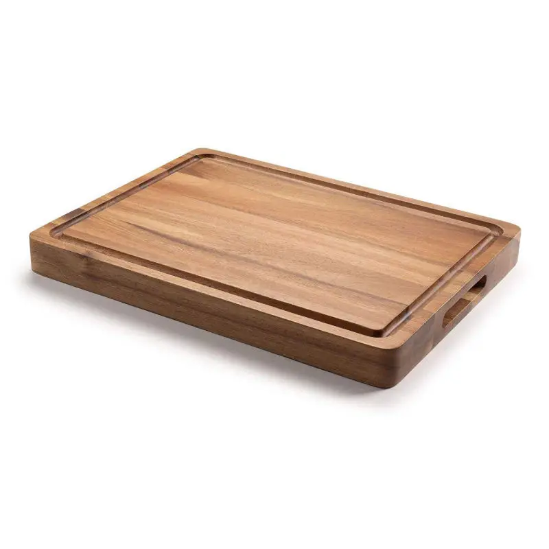 New Kitchenware Bamboo Rectangular Natural Single Piece Acacia Wood Cutting Board & Wood Products Customised