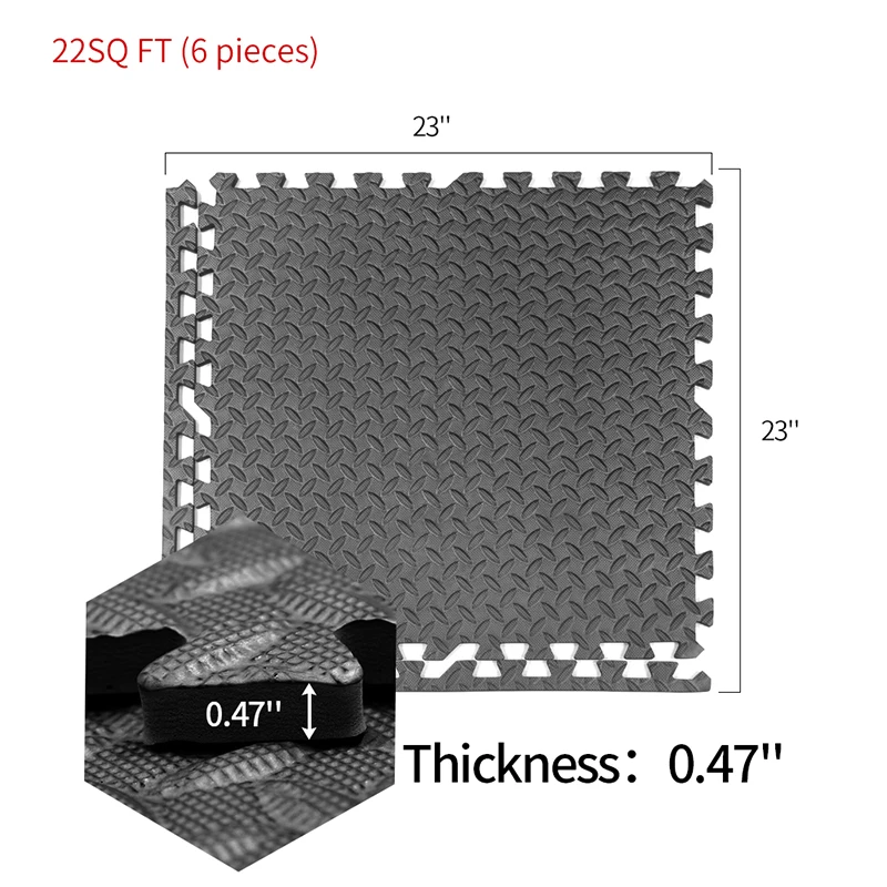 black interlocking EVA Wholesale Tatami Floor Puzzle Gym Exercise Mat play mat