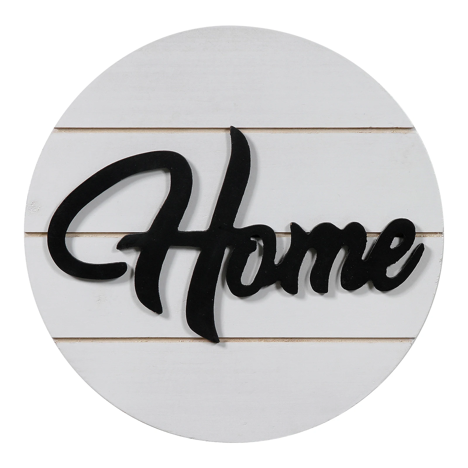 Farmhouse Rustic Decorative Wall Hanging Plaque Wooden Round Welcome Sign For Front Door Decoration
