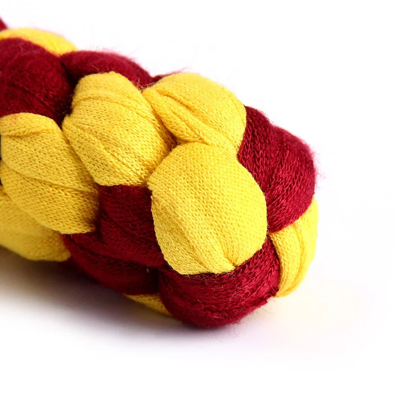 Toughness Colorful Pet Molar Toy Cotton Rope Knot Dog Toy