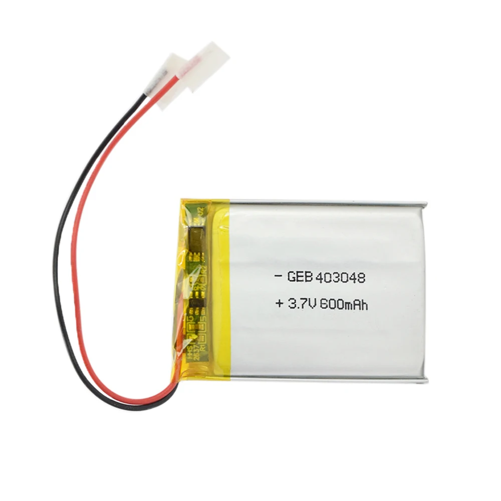 Rechargeable 403048 3.7v 600mah li-poly battery /3.7v 600mah li-polymer battery/ 3.7v 600mah lipo battery