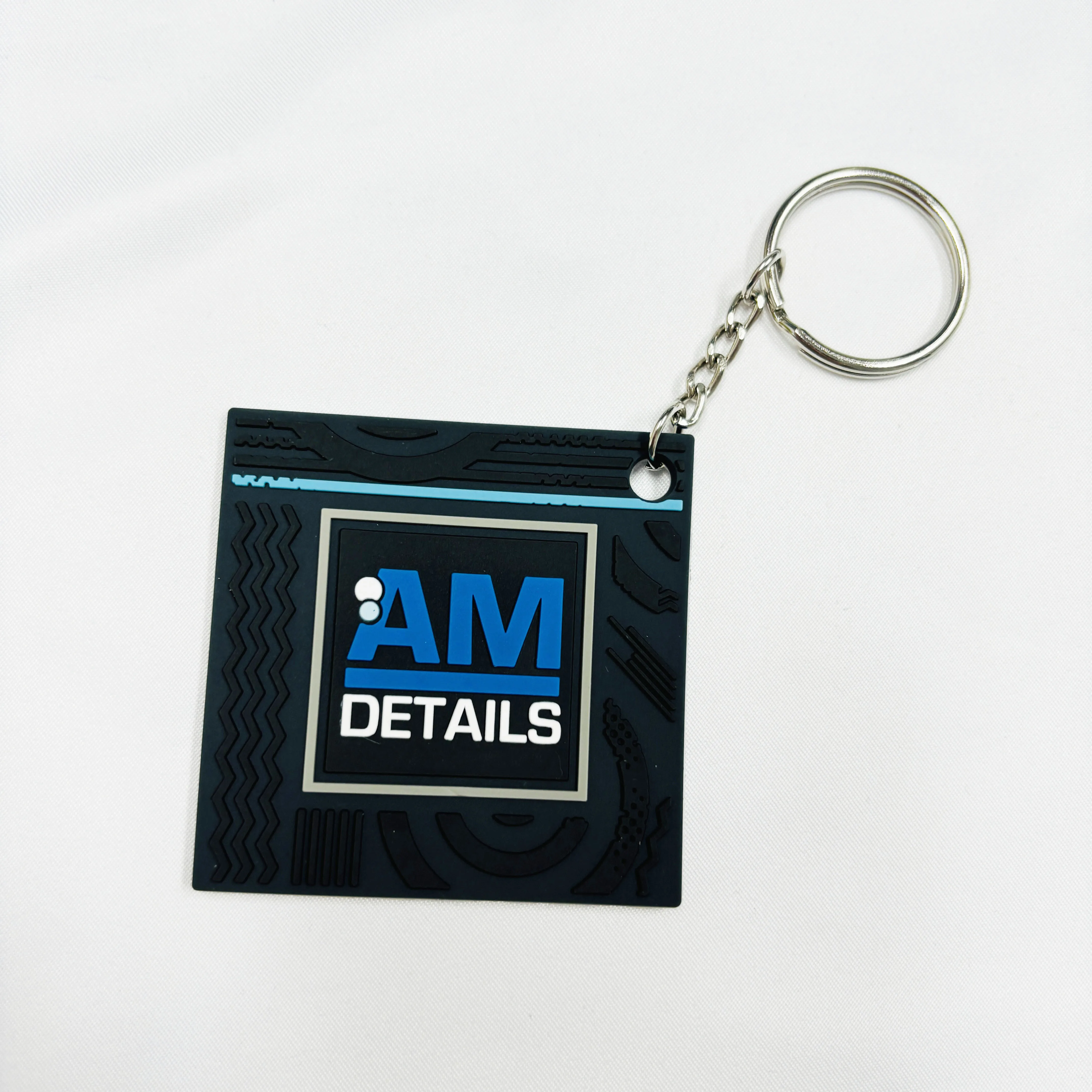 Custom Logo 2d Rubber Soft Pvc  rubber Keyring  Customized Brand PVC Key Chain