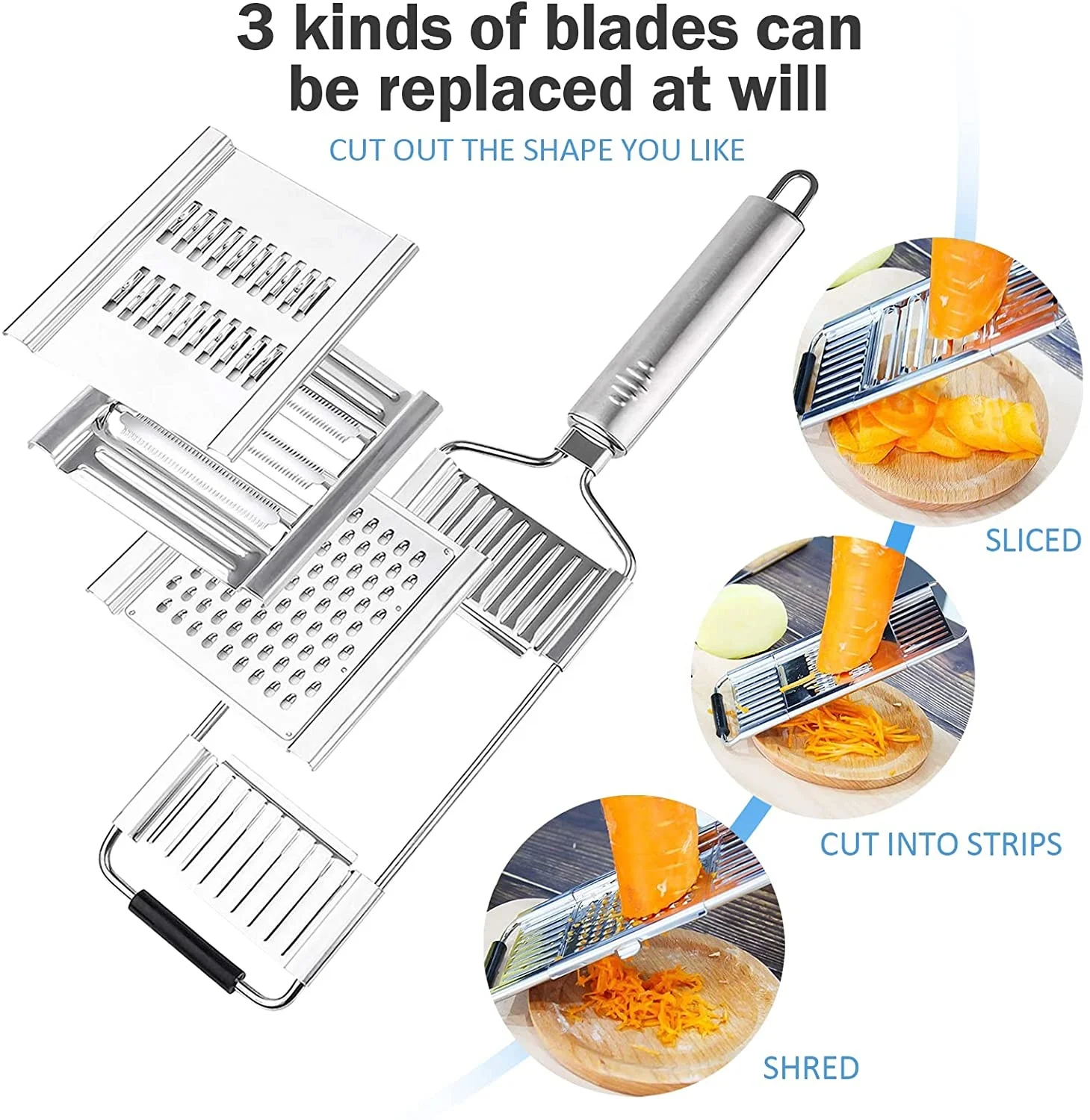 Fashion Cabbage Slicer Fruit Vegetable Tools Potato Peeler Carrot Grater Onion Chopper Machine Hand Power Chopper
