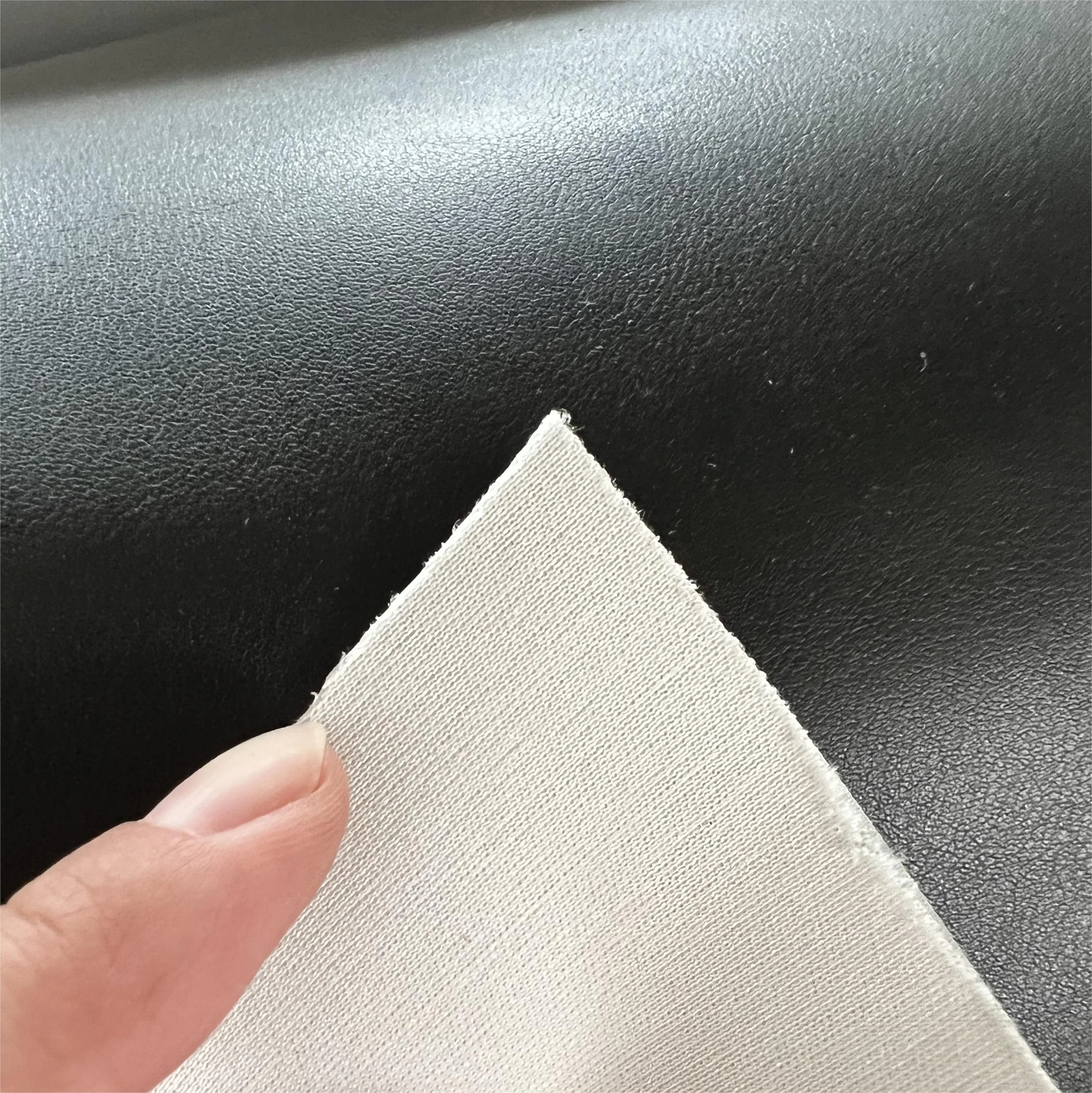 0.6mm Faux Car Seat Leather Fabric Stock Lot, 1.2mm Synthetic PU PVC Leather Wholesale, High-Quality Artificial PVC Leather