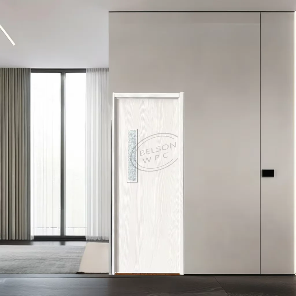 Belsonwpc High Efficiency Indoor Slab Door Automatic Machines Full WPC Door for Serving Projects Huangshan Supplier