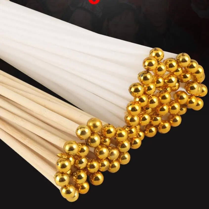 factory wholesale 30cm 40cm 60cm hand waving pole customized bamboo flag pole